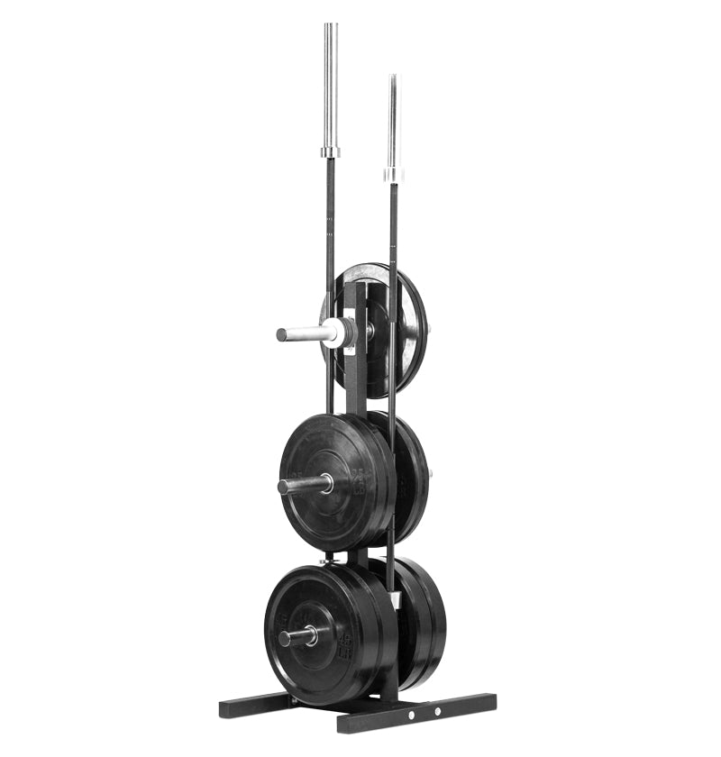 Bumper Plate Tree w/ 2 Bar Holders