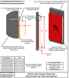 High Impact Wall Pad w/ Attachment Lips