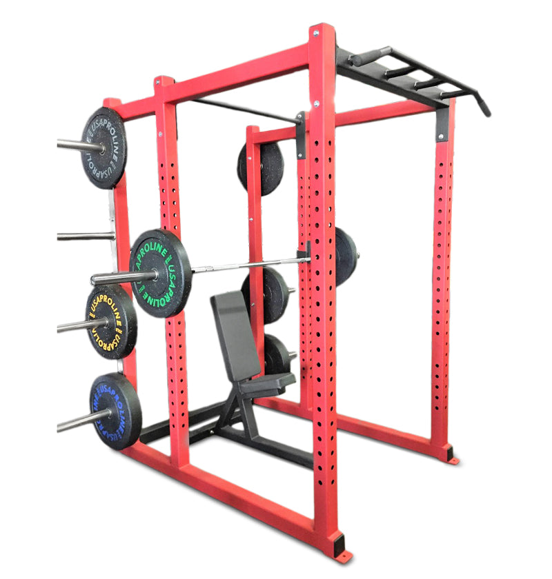 Power Rack Deluxe w/ Bumper Plate Storage