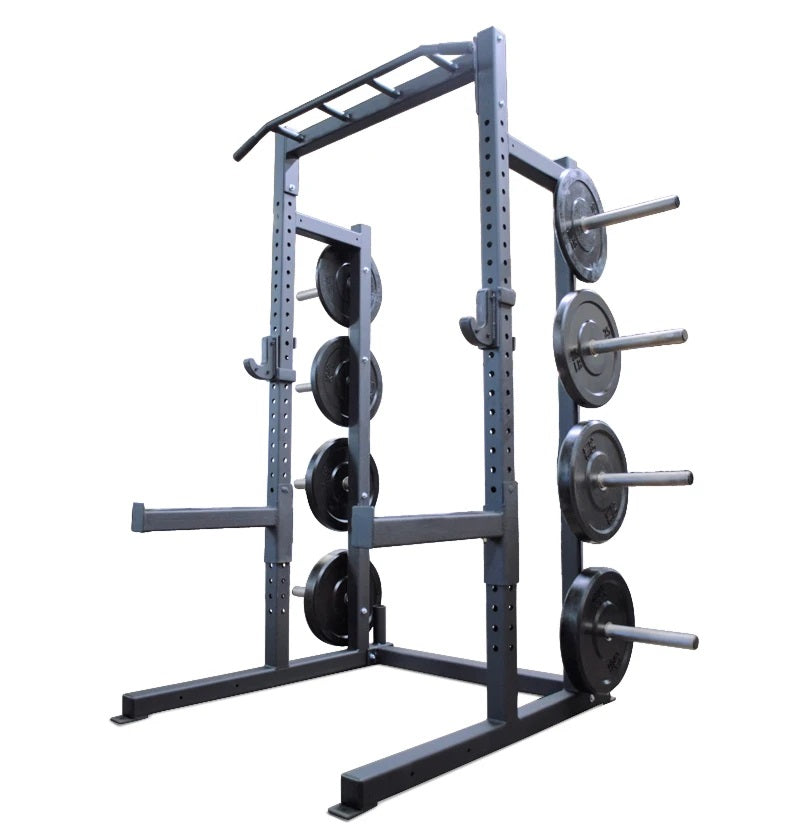 PRO Half Rack w/ Bumper Plate Storage – DIAMOND FITNESS SYSTEMS