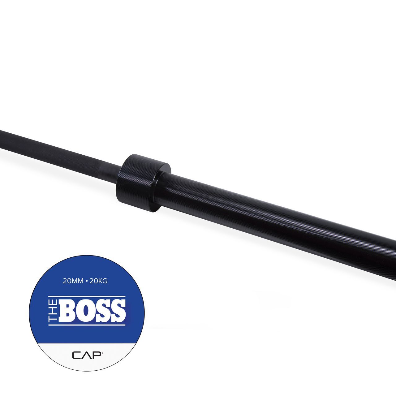 The BOSS Olympic Bar w Center Knurling